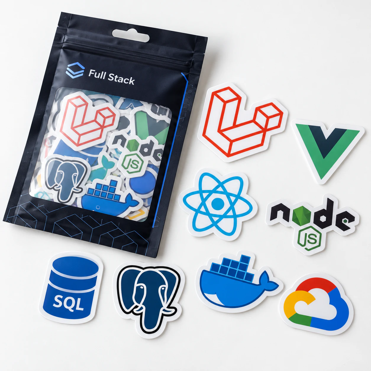 Pack stickers Full Stack