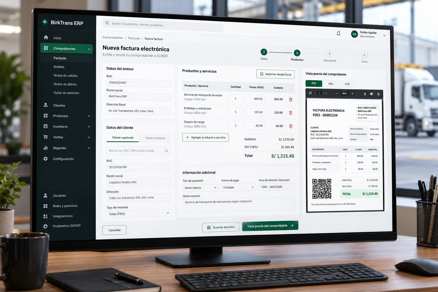 API BirkTrans ERP