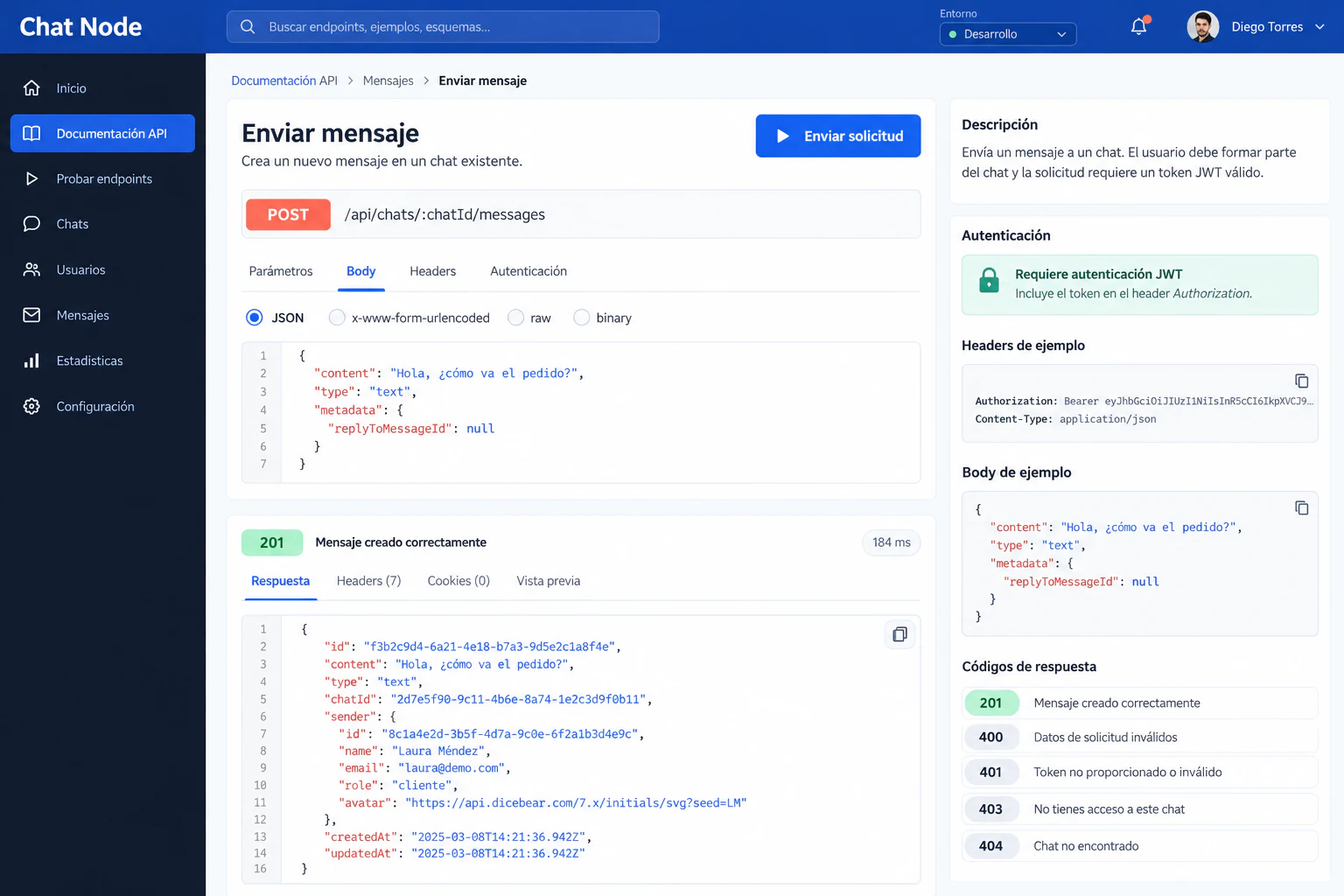 API Chat Node