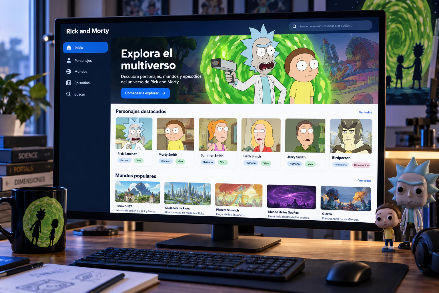 Aplicación Rick and Morty