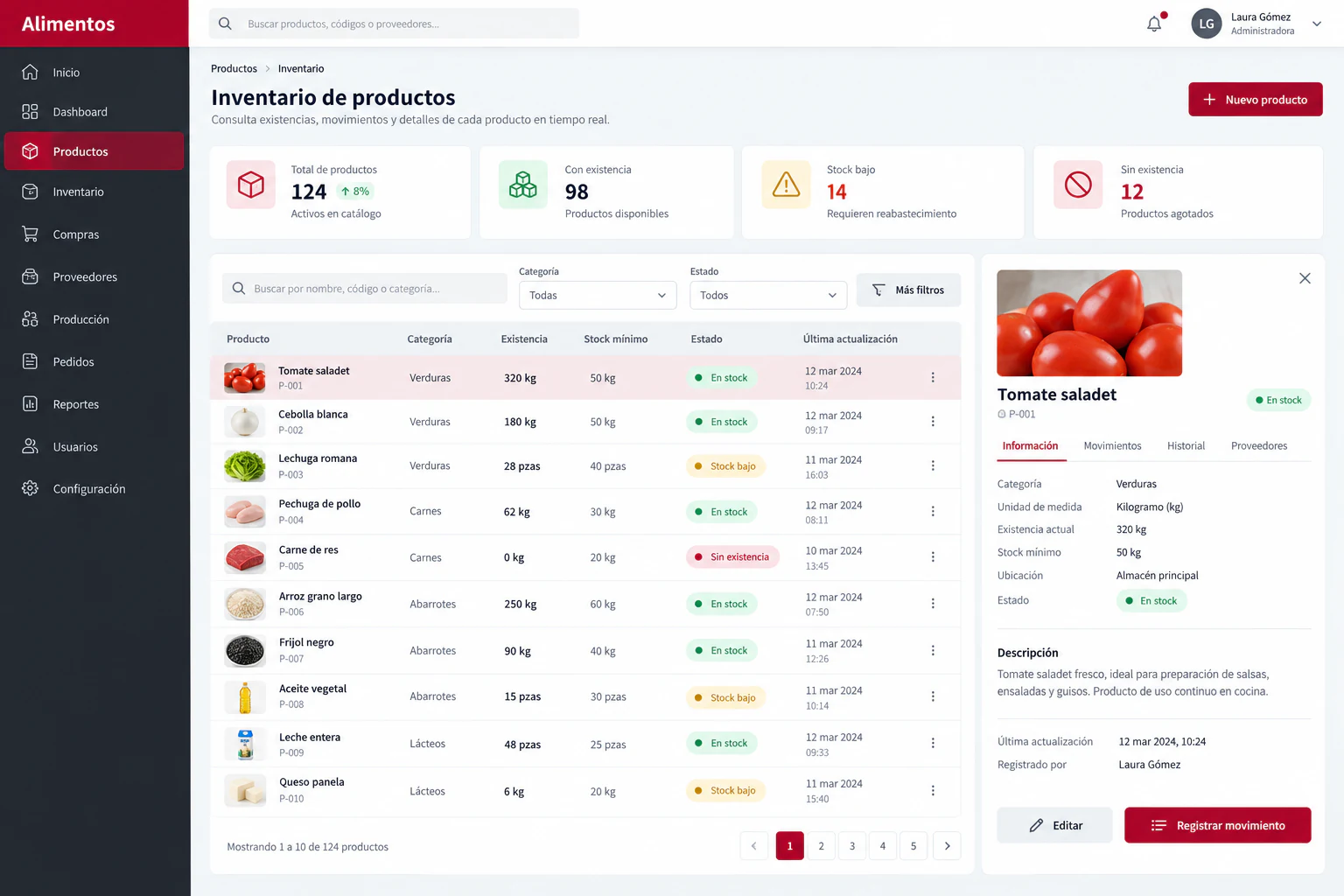 App Alimentos