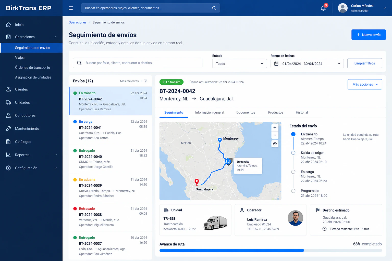 App BirkTrans ERP