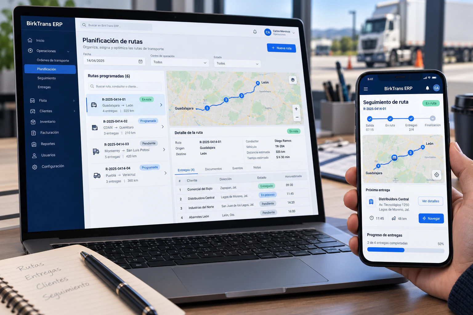 App BirkTrans ERP