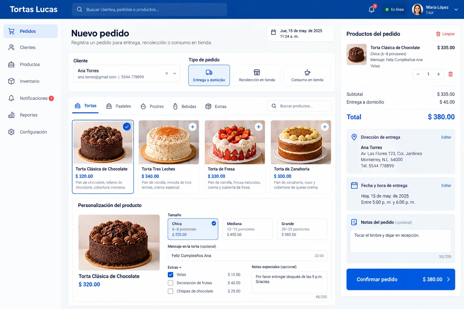 App Tortas Lucas