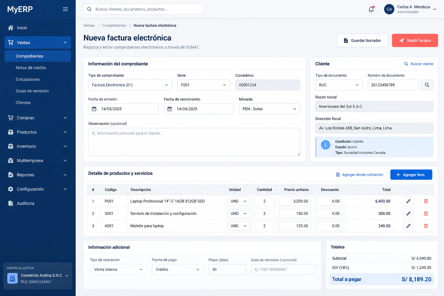 Backend MyERP