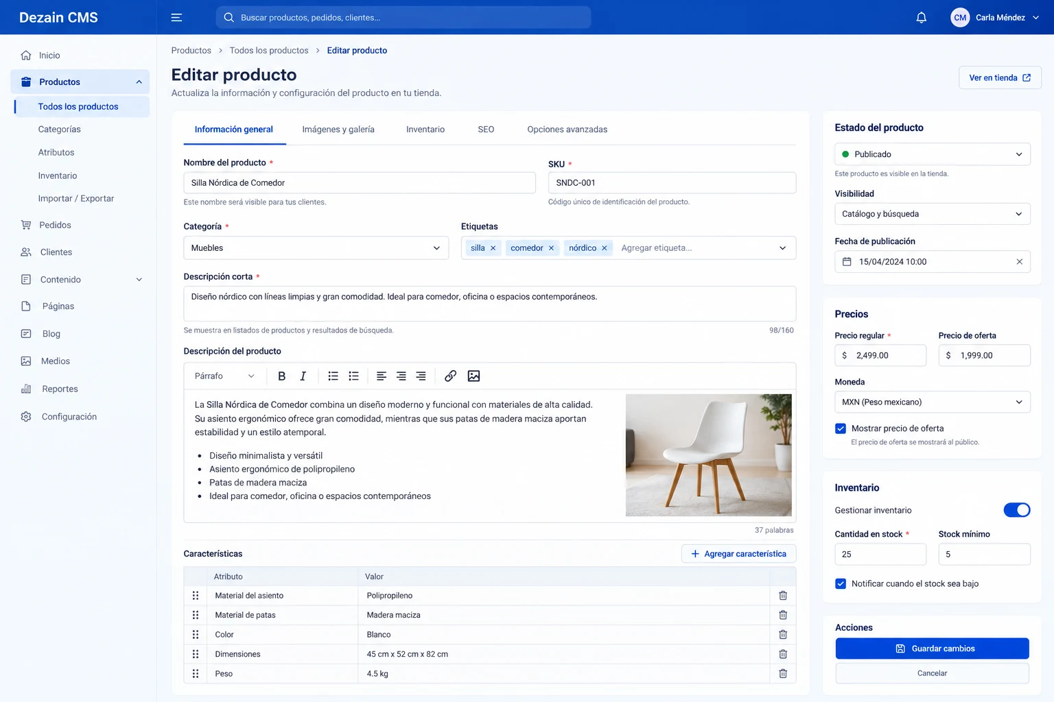 Dezain CMS