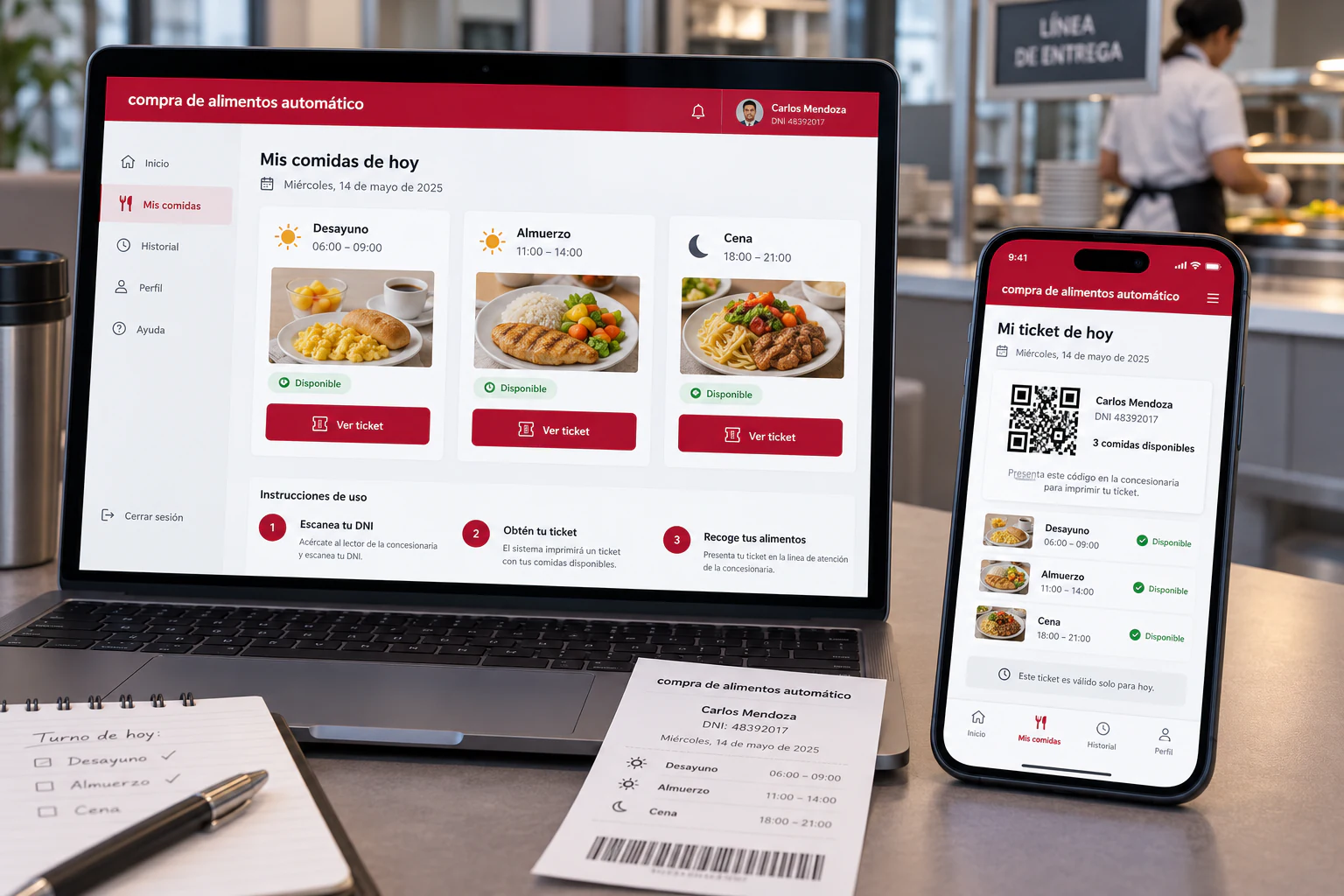 Sistema para compra de alimentos automático
