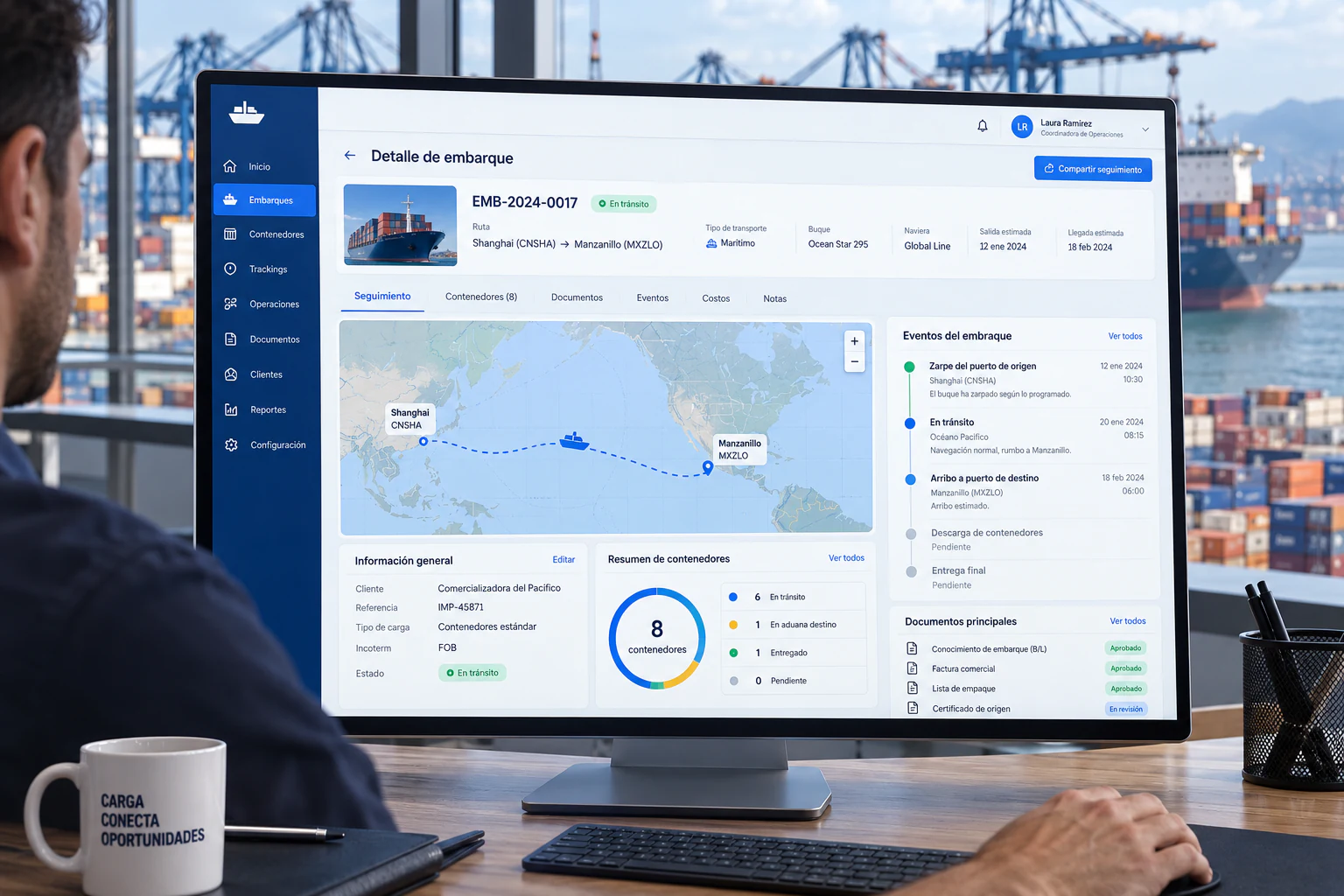 Sistema para seguimiento de embarcaciones y tracking